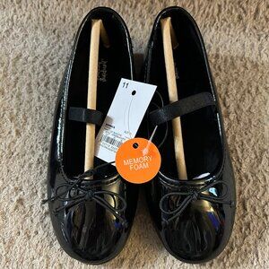 NEW WITH TAGS- Toddler Girls Size 11 Jumping Beans Black Patent Flats